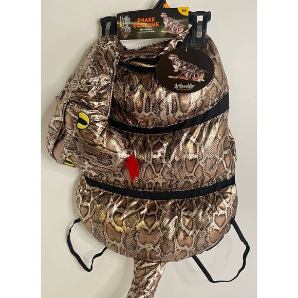 Halloween Pet Dog Cat SNAKE COSTUME Size Medium Thrills & Chills - Picture 5 of 7